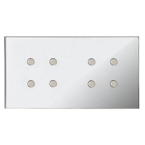 Interruttore a pulsante - COLLECTION NEVA: PNV009-CH - LUXONOV - ad incasso / in ottone / contemporaneo