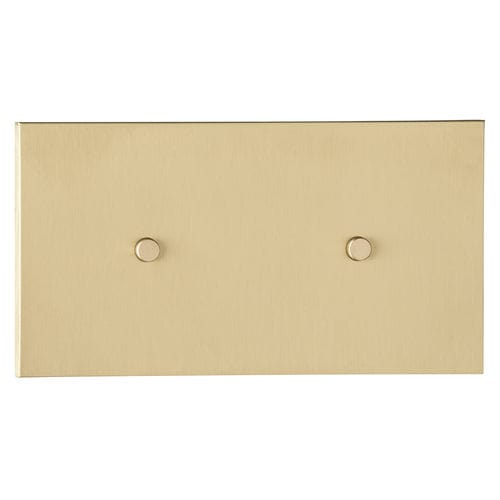 Interruttore a pulsante - PNV006-LB - LUXONOV - ad incasso / doppio / in ottone
