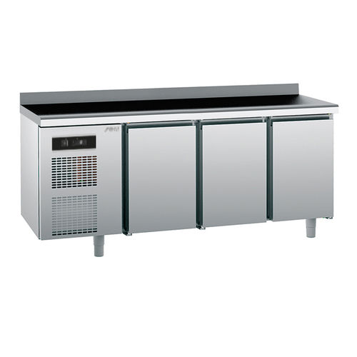 Bancone refrigerato professionale - UNIVERSAL : KUBA - Sagi - 3 porte / senza cassetti / in acciaio inossidabile