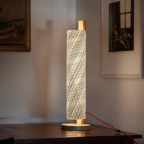 Lampada da tavolo - MAST 80 - DVELAS - in tessuto / in legno / contemporanea