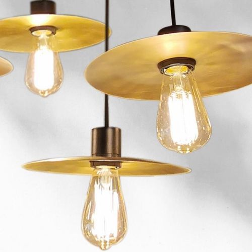 Lampada a sospensione - BALLOW - Stéphane DAVIDTS - in ottone / Retro / con cavo
