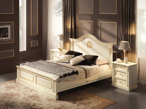 Letto matrimoniale - BEATRICE - Onlywood SRL - classico / in legno massiccio