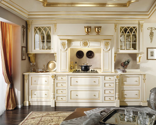 Cucina classica - BEATRICE - Onlywood SRL - in legno / con isola / con impugnature