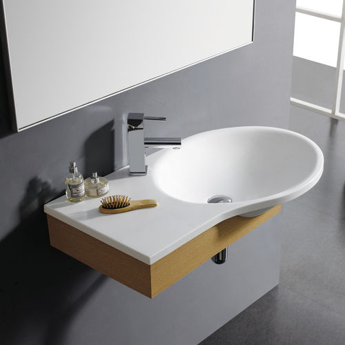 Lavabo da incasso - NANTES - Bath Collection S.L. - in resina / con specchio regolabile / ovale