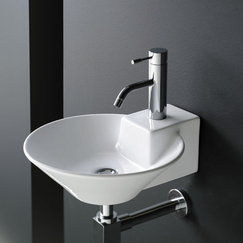 Lavabo sospeso - BIARRITZ - Bath Collection S.L. - in porcellana / rotondo / contemporaneo