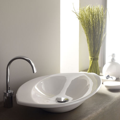 Lavabo da appoggio - FLORA - Bath Collection S.L. - in porcellana / ovale / contemporaneo