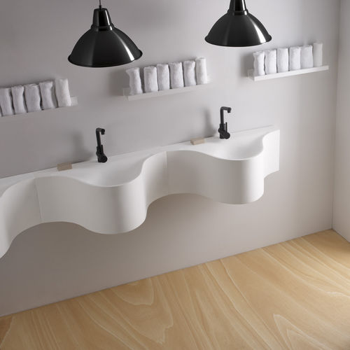 Lavabo sospeso - MONTY - Bath Collection S.L. - in Solid Surface / scultura / contemporaneo