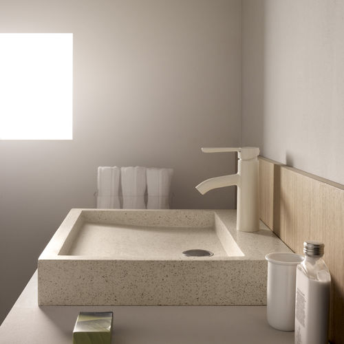 Lavabo da appoggio - SOBARZO - Bath Collection S.L. - in granito / rettangolare / contemporaneo