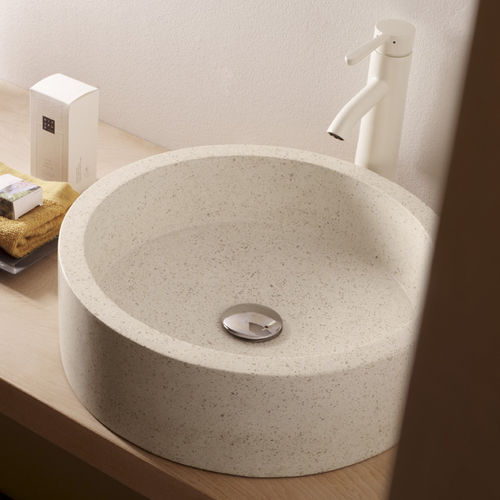Lavabo da appoggio - CACICEDO - Bath Collection S.L. - in granito / rotondo / contemporaneo