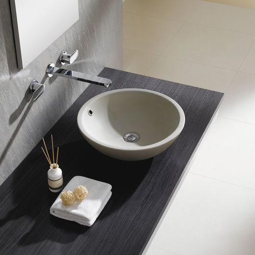 Lavabo da appoggio - CASTELLON CRU - Bath Collection S.L. - in porcellana / rotondo / contemporaneo