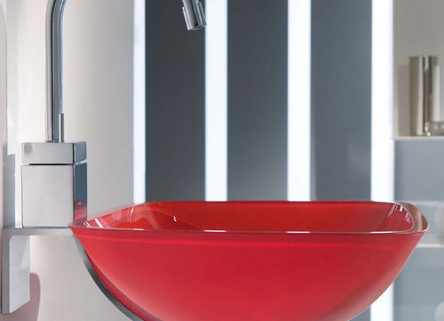 Lavabo sospeso - RS - Bath Collection S.L. - in vetro / quadrato / contemporaneo