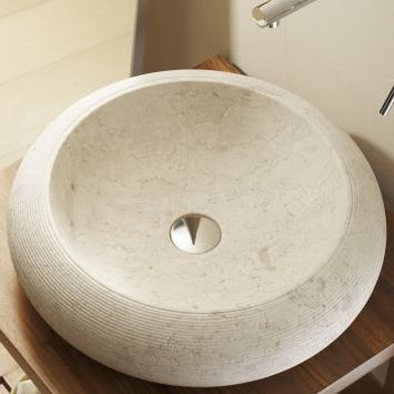 Lavabo da appoggio - FIJI - Bath Collection S.L. - in pietra / rotondo / contemporaneo