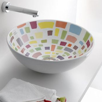 Lavabo da appoggio - SICILIA , SICILIA CRU - Bath Collection S.L. - in porcellana / rotondo / contemporaneo