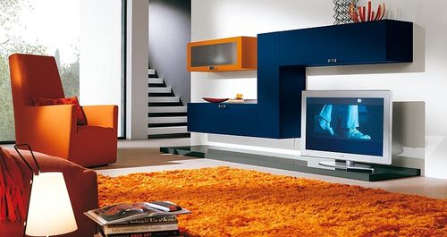 Parete attrezzata TV contemporaneo - LIGHT  - Homes - in legno laccato