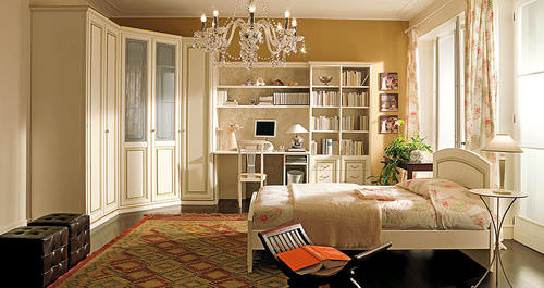 Scrivania classica - PITTI + PITTI CHARM - Homes - in legno / con ripiano / con base in pannelli