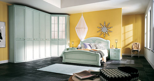 Armadio ad angolo - DEA. - Homes - classico / in legno / con ante battenti