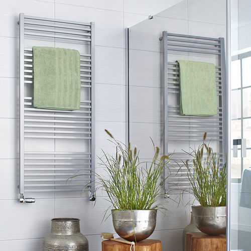 Scaldasalviette ad acqua calda - HTK - CHRISTESEN GmbH - elettrico / contemporaneo / in acciaio