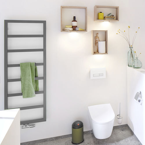 Scaldasalviette ad acqua calda - HTB - CHRISTESEN GmbH - elettrico / design minimalista / in acciaio