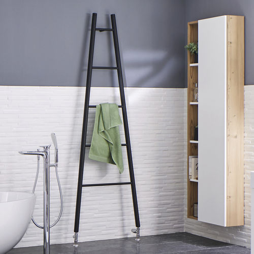 Scaldasalviette ad acqua calda - HT SPA - CHRISTESEN GmbH - contemporaneo / in acciaio / a pavimento