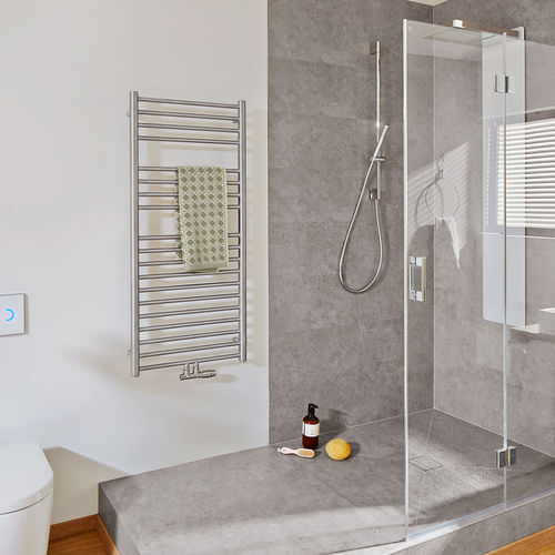 Scaldasalviette ad acqua calda - HTS EDELSTAHL - CHRISTESEN GmbH - elettrico / contemporaneo / in acciaio inossidabile