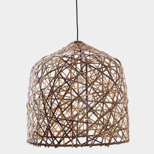 Lampada a sospensione - BLACK BIRD’S NEST - AY ILLUMINATE - in bambù / contemporanea / senza fili
