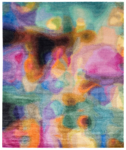 Tappeto contemporaneo - ACTIVATE TURBO - JAN KATH - Contemporary Rug Art - a motivi / in lana / in seta