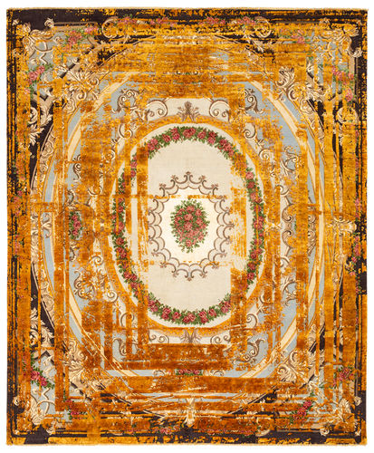 Tappeto contemporaneo - DOUX SECRET FRAME - JAN KATH - Contemporary Rug Art - a motivi / in lana / in seta