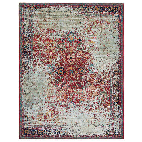 Tappeto orientale - BIDJAR HIGHGATE ENJOY - JAN KATH - Contemporary Rug Art - a motivi / in lana / in seta