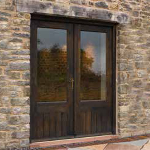 Porta d'ingresso - FRENCH - Broadleaf Timber - in rovere / battente / vetrata