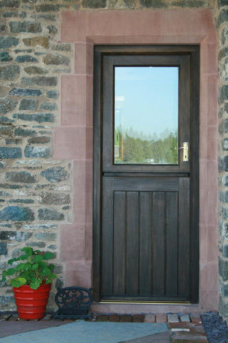 Porta d'ingresso - FERMETTE - Broadleaf Timber - in rovere / battente / semivetrata