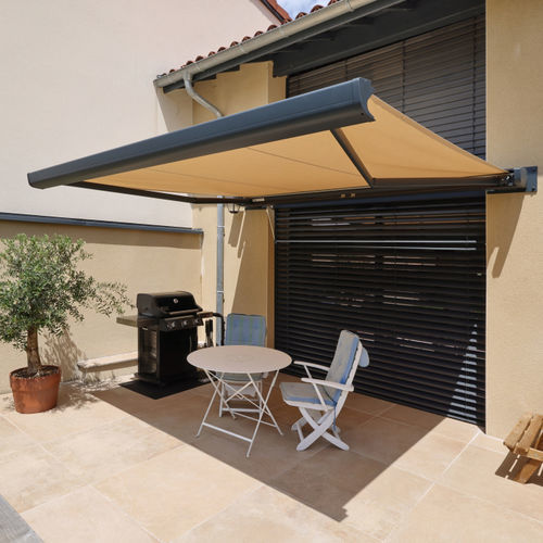 Tenda da sole retrattile - BIO KD - BIOSSUN - a motore / per terrazza / bianca