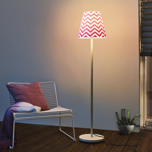 Lampada da terra - SWAP - MOREE - in acciaio / in tessuto / contemporanea