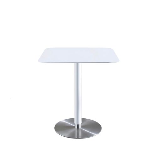Tavolo da pranzo contemporaneo - ED 75 - MOREE - in HPL / con supporto in acciaio inossidabile / quadrato