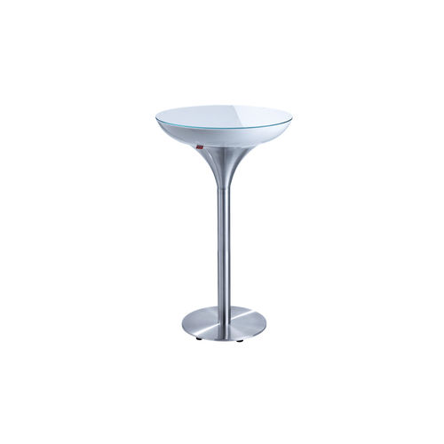 Tavolo alto contemporaneo - LOUNGE MX 105 - MOREE - in vetro / in plastica / in ABS