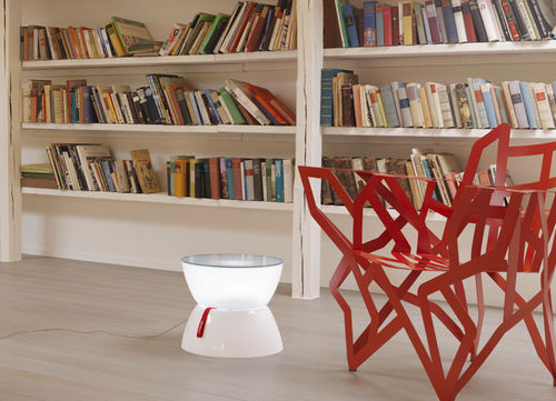 Tavolo d'appoggio luminoso - LOUNGE MINI - MOREE - contemporaneo / in polietilene / rotondo