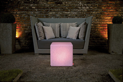 Sgabello luminoso - GRANITE CUBE - MOREE - contemporaneo / professionale