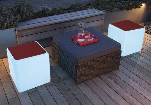 Sgabello luminoso - CUBE  - MOREE - contemporaneo / professionale / da esterno