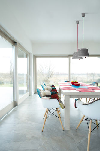 Lampada a sospensione - ALICE 30/50 - MOREE - in feltro / design scandinavo / bianca
