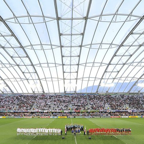 Sistema di copertura di profilati metallici - FORSYTH BARR STADIUM - Vector Foiltec - ETFE Texlon® / contract
