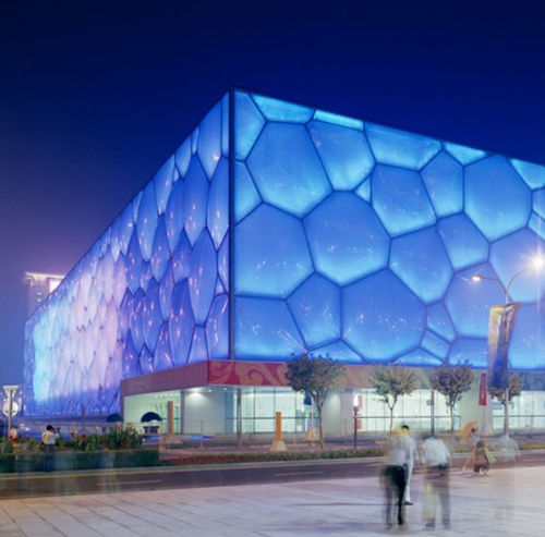 Membrana tessile ETFE Texlon® - NATIONAL AQUATICS CENTRE, CHINA - Vector Foiltec - per facciate / traslucida / 3D
