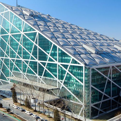 Sistema di copertura modulare - PARKVIEW GREEN FANG CAO DI, CHINA - Vector Foiltec - di profilati metallici / ETFE Texlon® / contract