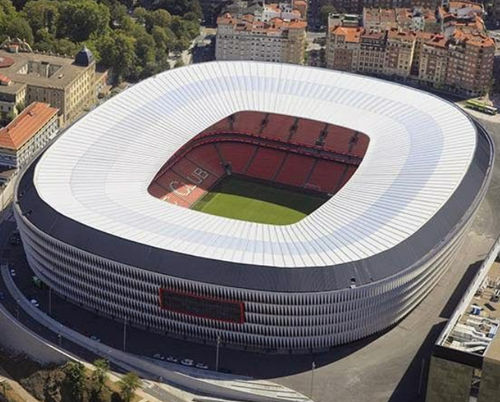 Membrana tessile ETFE Texlon® - SAN MAMÉS STADIUM, SPAIN - Vector Foiltec - da tetto / traslucida