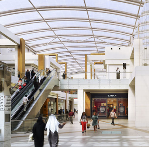 Sistema di copertura curvo - THE AVENUES, KUWAIT - Vector Foiltec - di profilati metallici / ETFE Texlon® / contract