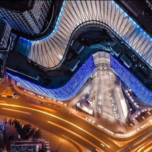 Sistema di copertura ETFE Texlon® - THE ASSIMA MALL KUWAIT - Vector Foiltec - curvo / di profilati metallici / contract