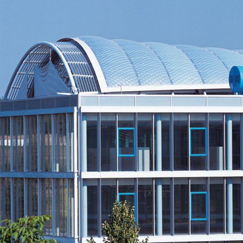 Sistema di copertura curvo - FESTO, GERMANY - Vector Foiltec - di profilati metallici / ETFE Texlon® / contract