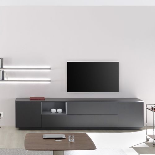 Credenza contemporanea - S100|S200 - YOMEI - in noce / in legno massiccio / in metallo