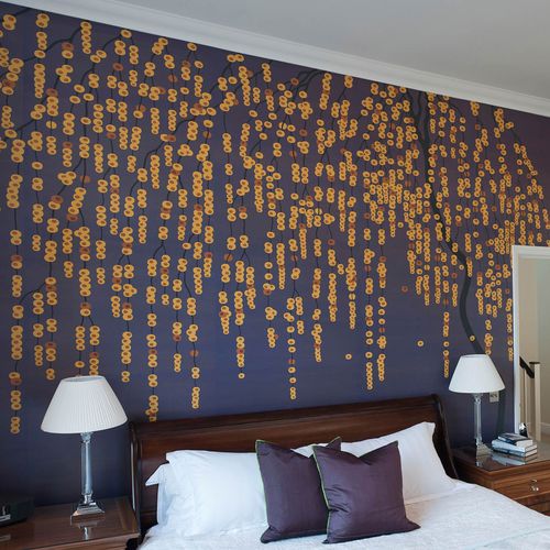 Carta da parati contemporanea - WILLOW - Fromental - in seta / a motivi / fatta a mano
