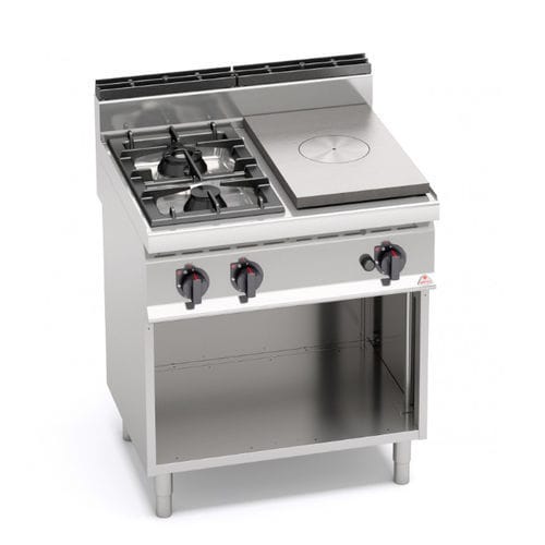 Tuttapiastra a gas - G7T4P2FM - Berto's S.p.A. - professionale