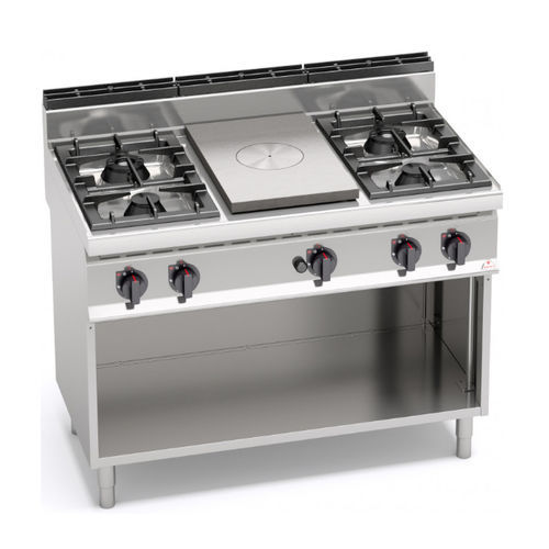 Tuttapiastra a gas - G7T4P4FM - Berto's S.p.A. - professionale