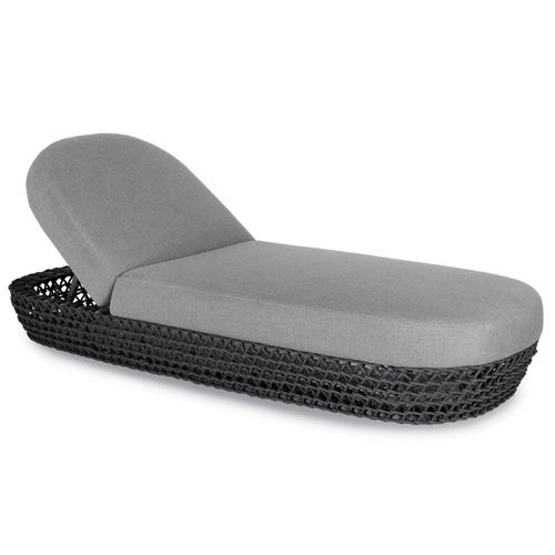 Lettino prendisole contemporaneo - Tonga - Contral - in Sunbrella® / idrorepellente / in corda